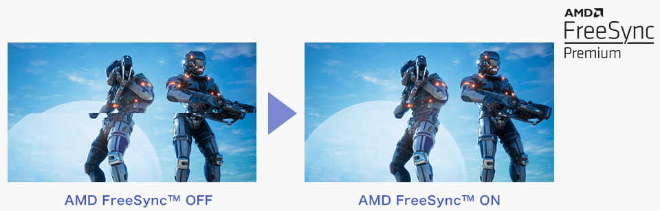 EX-LDGC241UDBはAMD FreeSyncPremiumに対応