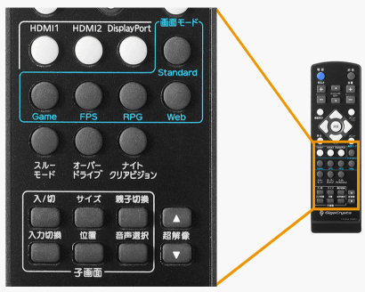 EX-LDGC241UDBのリモコン