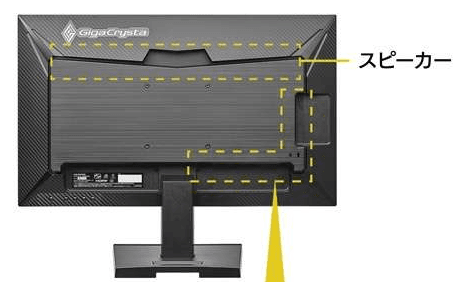 EX-GD242UDBのスピーカー位置
