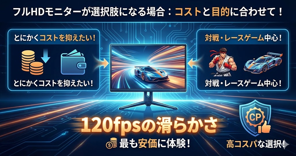 フルHDモニターが選択肢になる場合