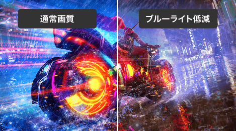 ブルーライト低減