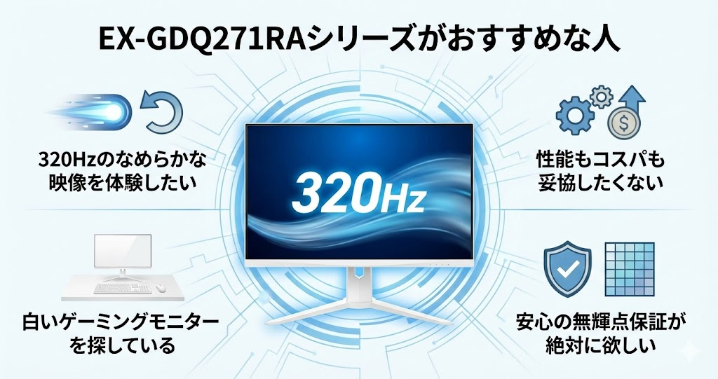 EX-GDQ271RAシリーズがおすすめな人