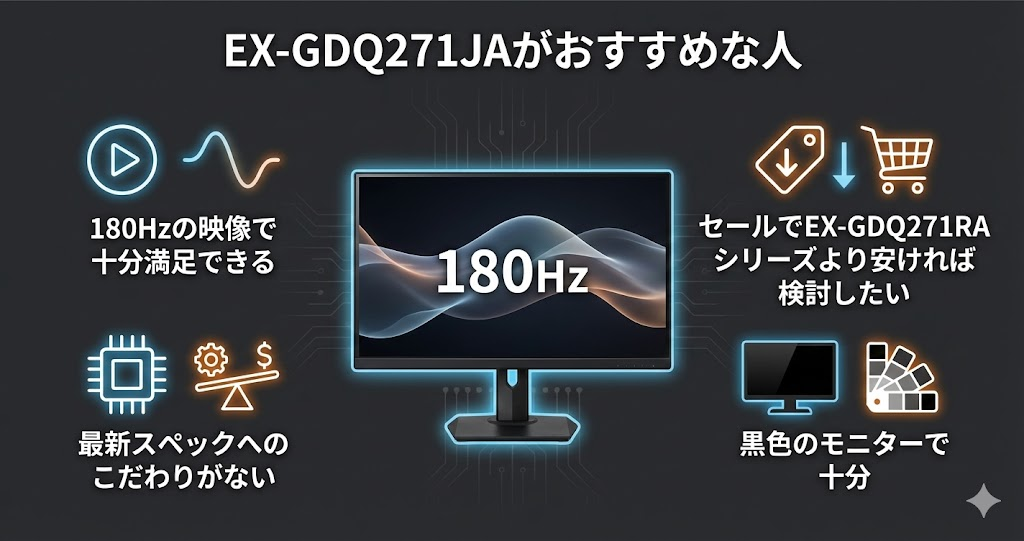 EX-GDQ271JAがおすすめな人